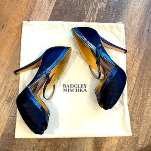 Badgley Mischka Satin Heels